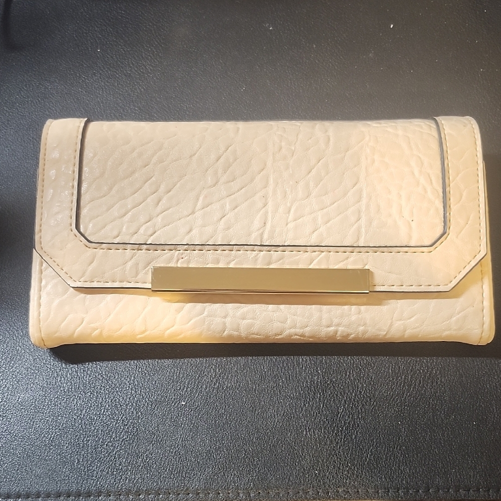 Aldo Elegant Cream Clutch Wallet